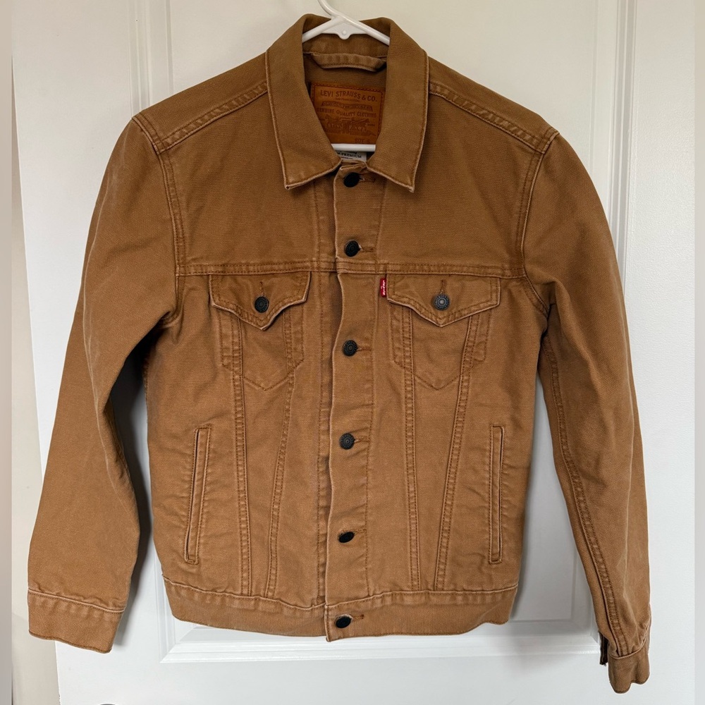 Like New - Levi's Men's Sand Canvas Trucker Jacket